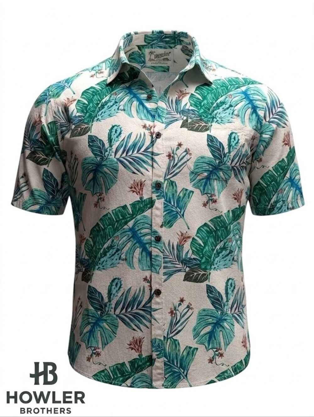 Howler Brothers Shirt Button Down Tropical Cactus Surf Floral Summer Beach XL